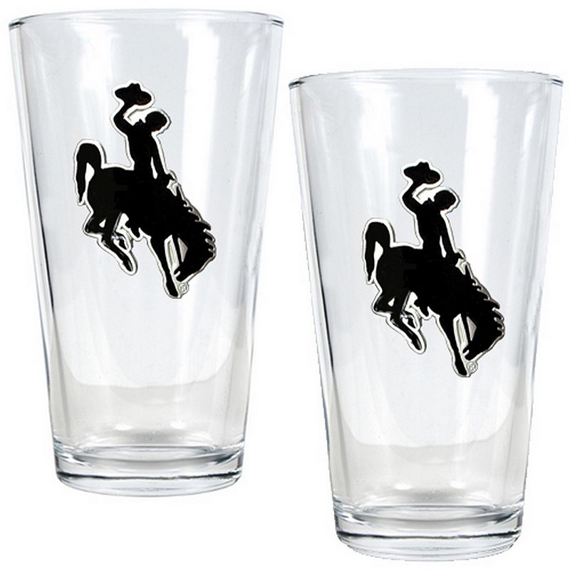 Wyoming Cowboys 2-pc. Pint Glass Set, Multicolor