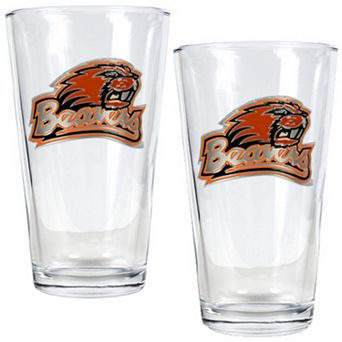 Oregon State Beavers 2 pc Pint Glass Set