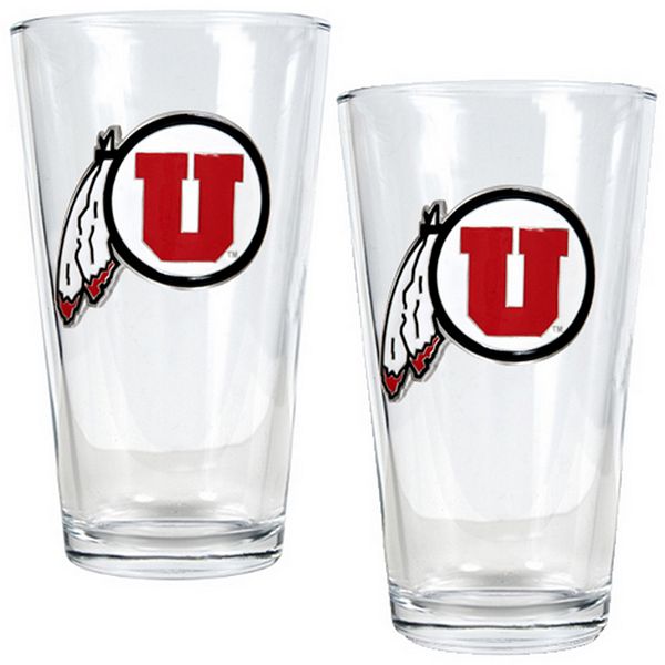 Utah Utes 2-pc. Pint Glass Set