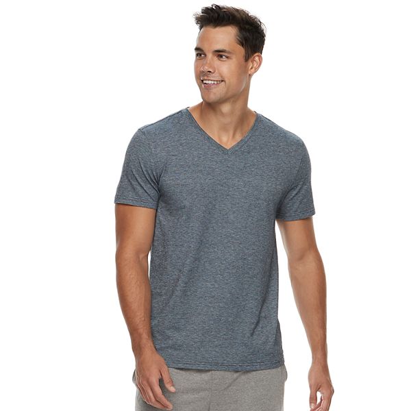 Men's Apt. 9® Premier Flex Slim-Fit Feeder-Striped Stretch V-Neck Sleep Tee