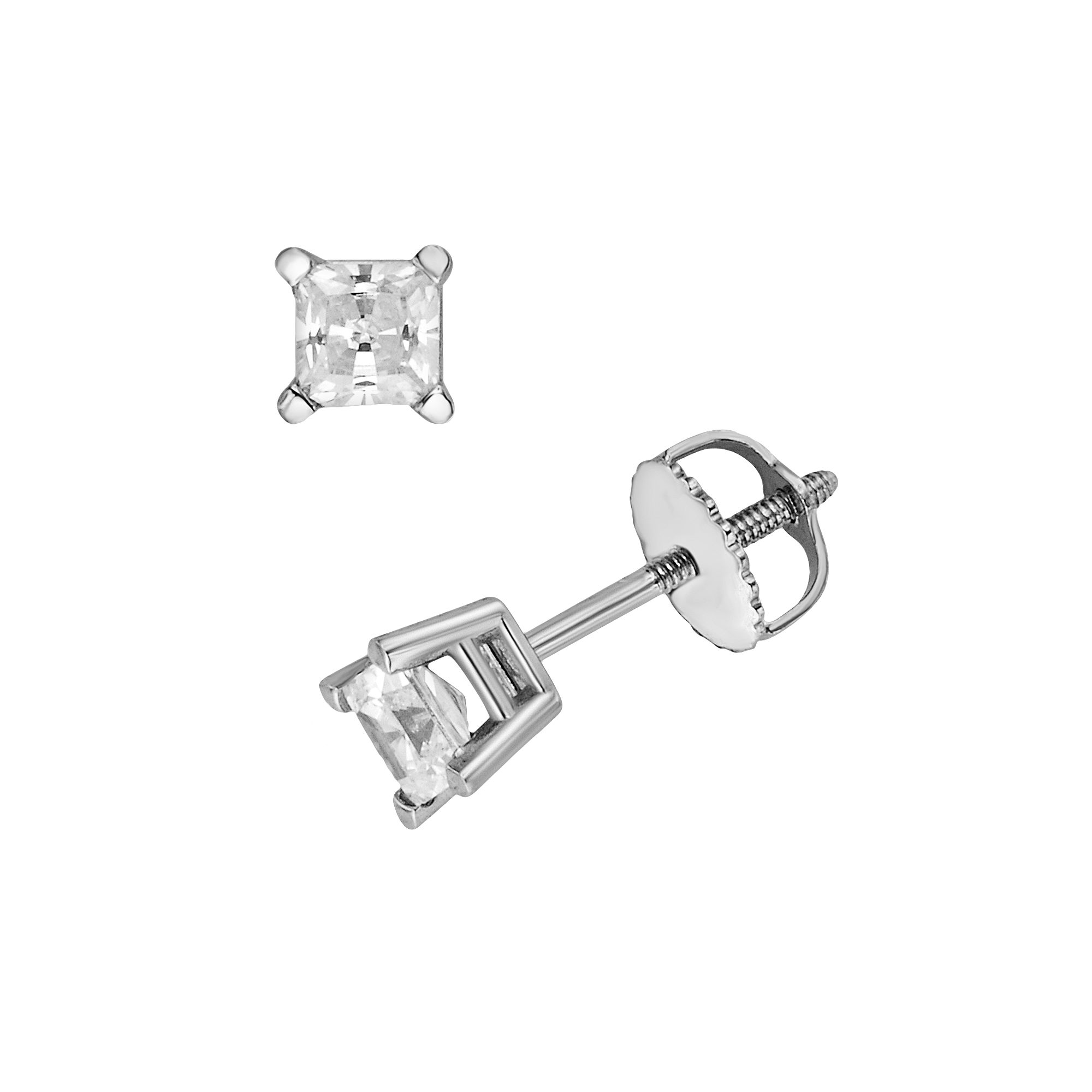 The Regal Collection 18k White Gold 1/2-ct. T.W. IGL Certified Colorless Pr