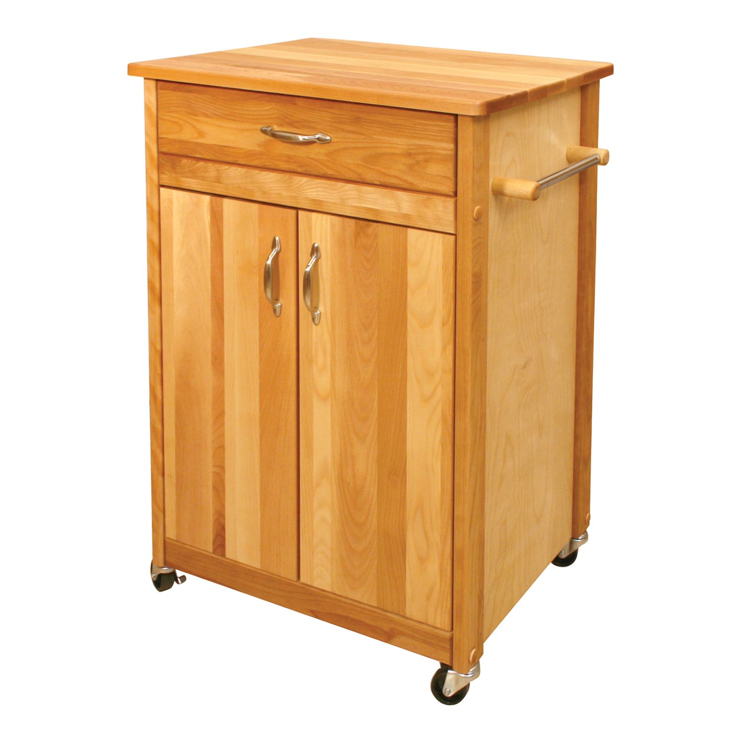 Catskill Craftsmen Butcher Block Top Kitchen Cart   1267085