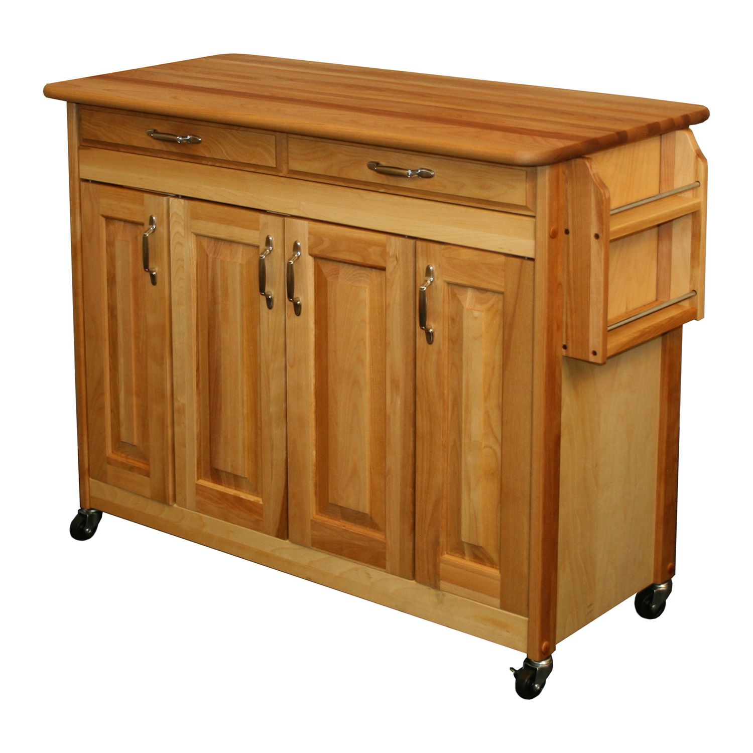 Catskill Craftsmen Butcher Block Top Kitchen Cart   1267117