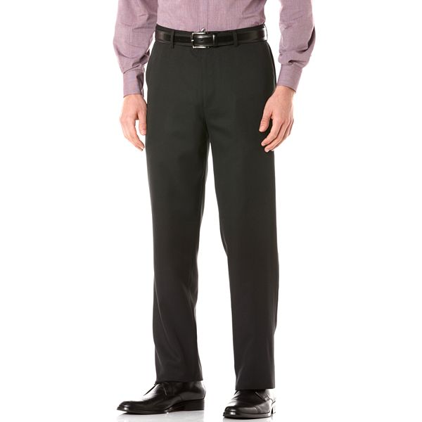 Axist® Straight-Fit Solid Easy-Care Microfiber Flat-Front Dress Pants