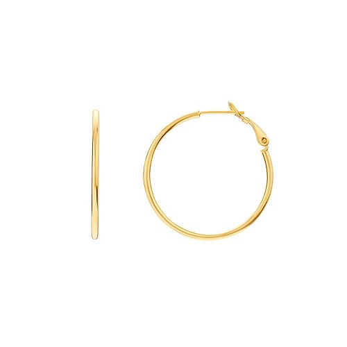 14k Gold Plated Hoop Earrings