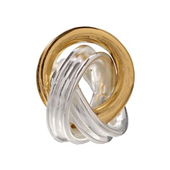 Individuality Beads 24k Gold Over Silver & Sterling Silver Love Knot Bead