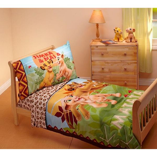Lion King Jungle Beat 4 Pc Bedding Set, Lion King Twin Bed Sheets