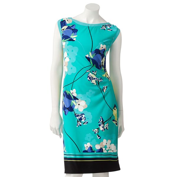 Apt. 9® Floral Pleated Sheath Dress