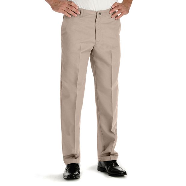 Men's Lee® Total Freedom Relaxed-Fit Stain Resist Flat-Front Pants