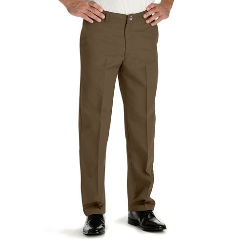 lee men's total freedom relaxed classic fit flat front pant