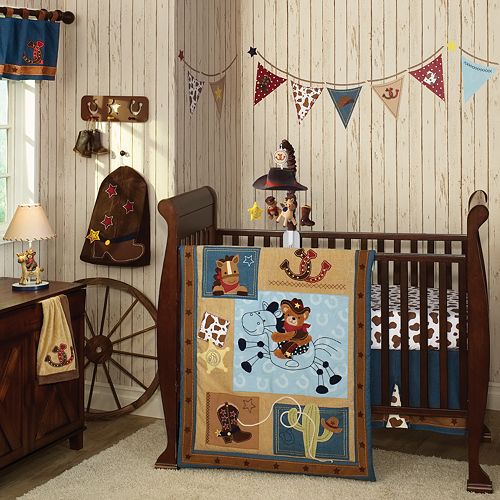 Lambs Ivy 5 Pc Giddy Up Crib Set