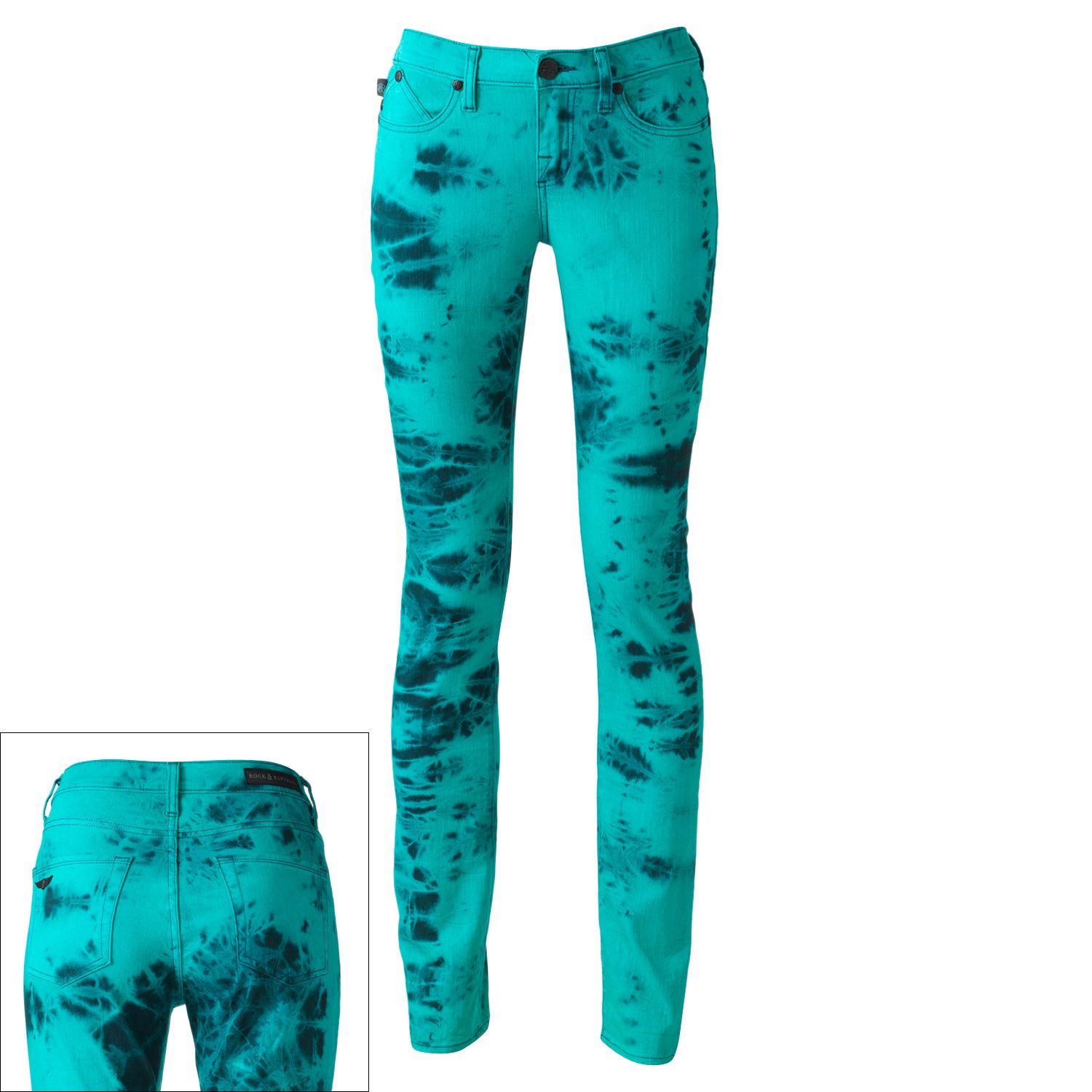 tie dye skinny jeans