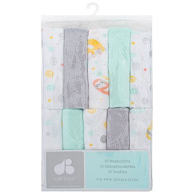 Just Born 10-pk. Terry Washcloths