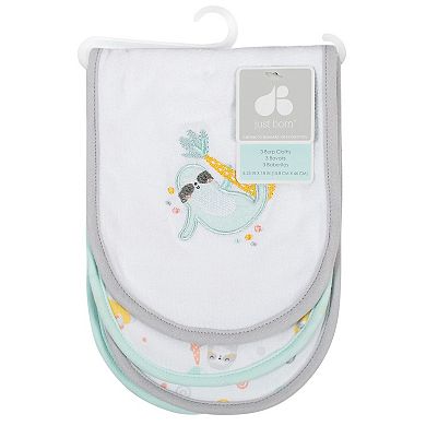 Just Born 3-pk. Terry Burp Cloths