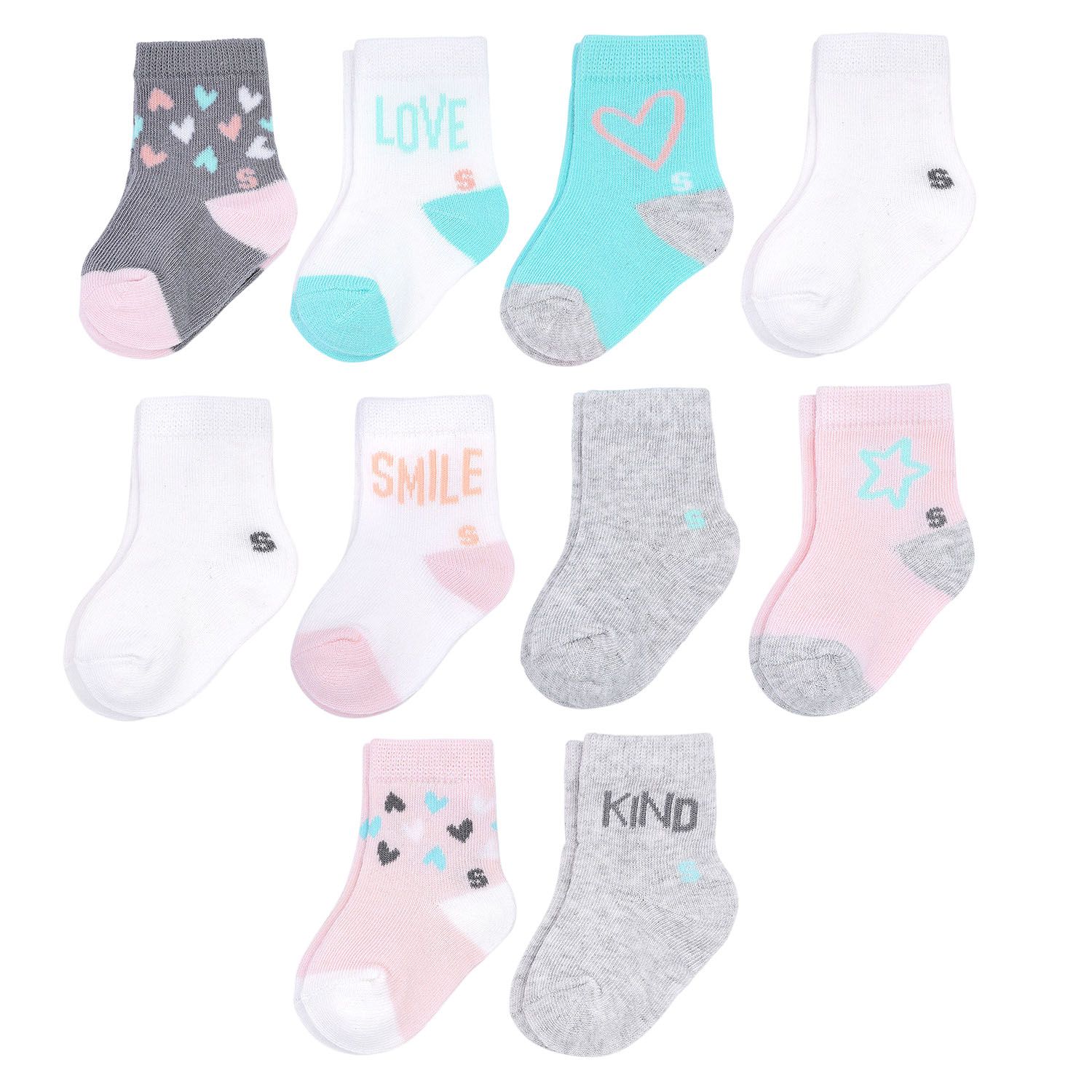 baby girl crew socks
