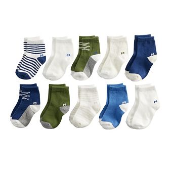 Baby Boy Jumping Beans® 10 pk Crew Socks