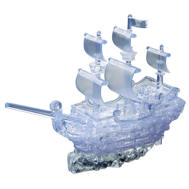 Deluxe 3D Crystal Pirate Ship Puzzle, Multicolor