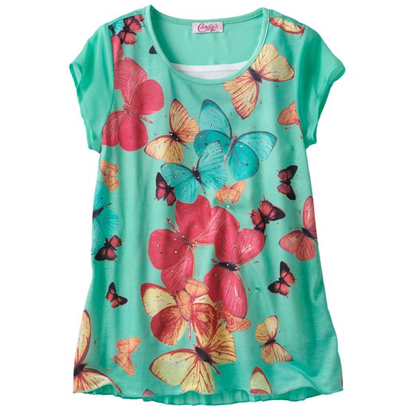 butterfly chiffon top