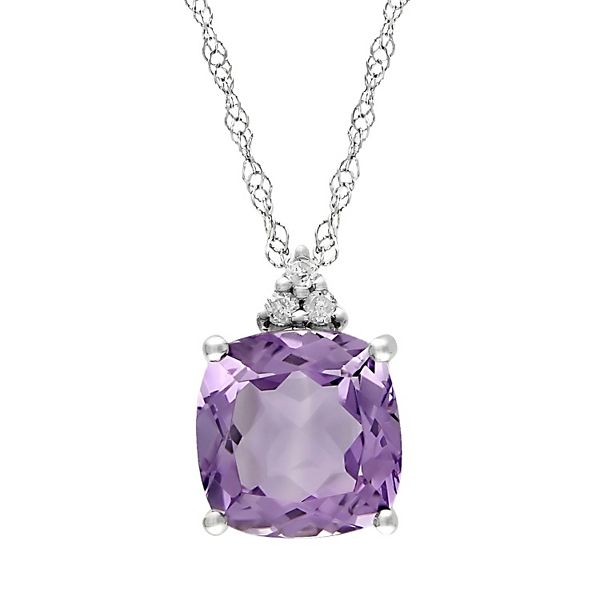 Amethyst necklace store kohls