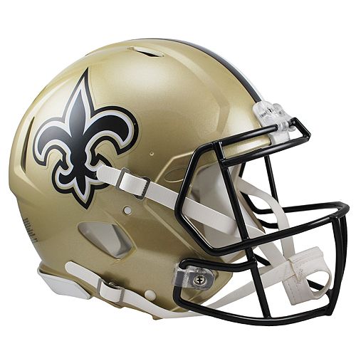 Riddell New Orleans Saints Revolution Speed Authentic Helmet