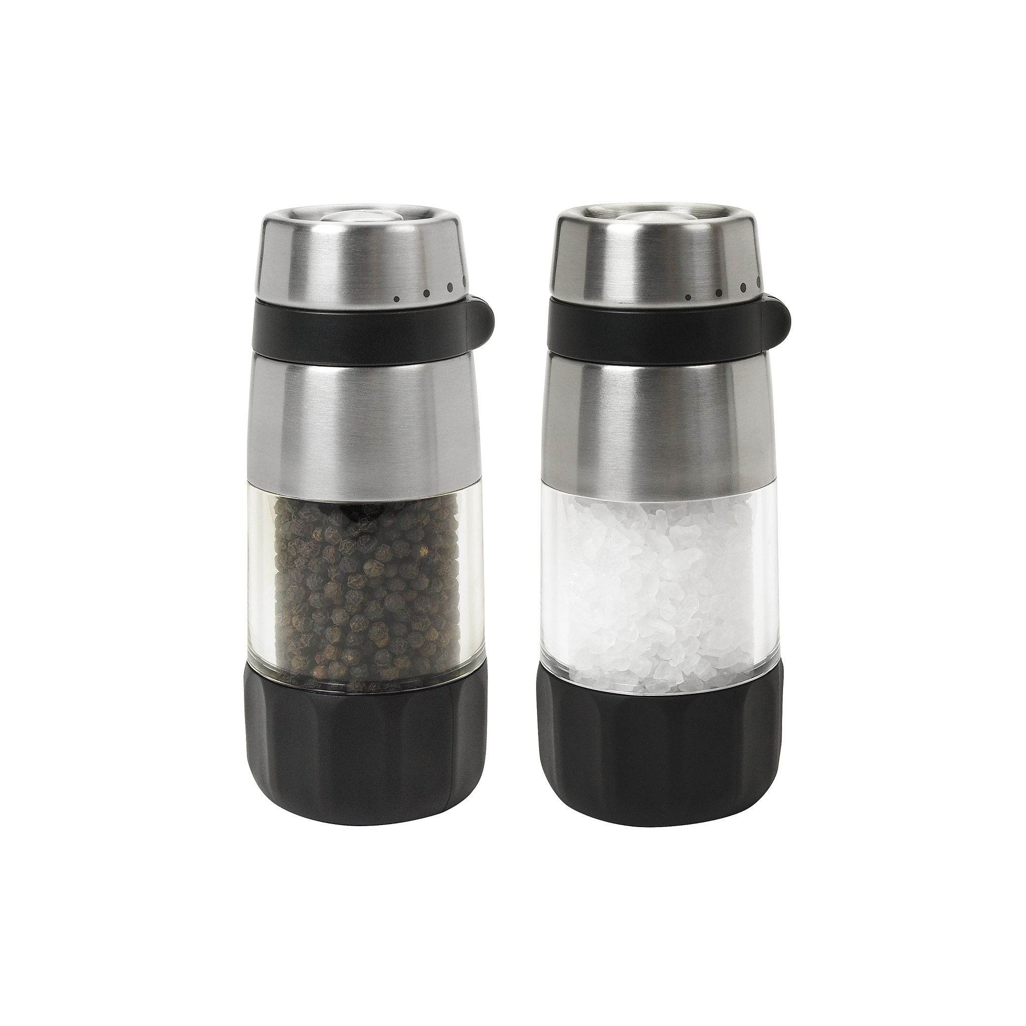 Kitcheniva Stainless Steel Electric Salt Pepper Grinder Mill Shakers,  Silver - Yahoo Shopping