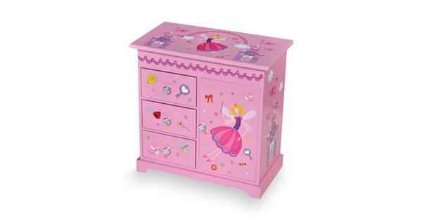 Mele & Co Wood Musical Ballerina Jewelry Box