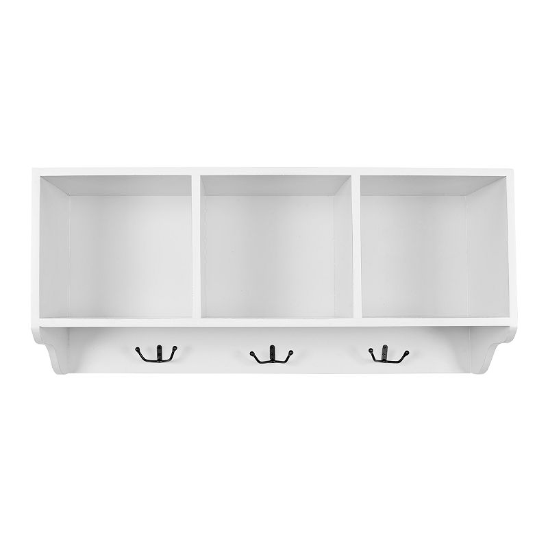 Safavieh Alice Wall Unit with Coat Hanger, White, Furniture