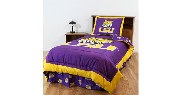 LSU Tigers Reversible Comforter Set - Twin