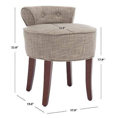 Safavieh Georgia Linen Vanity Stool