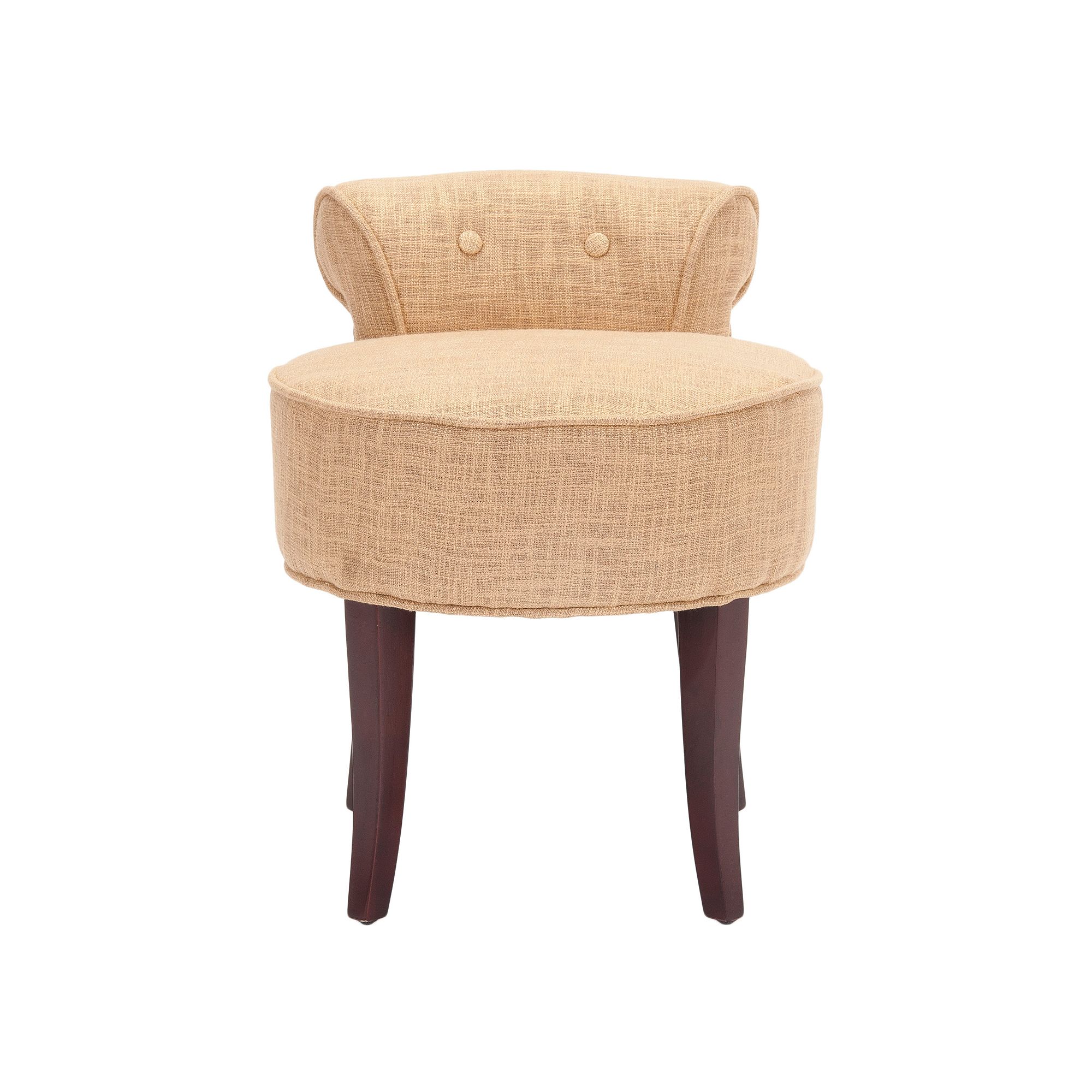 Safavieh Georgia Linen Vanity Stool, Gold