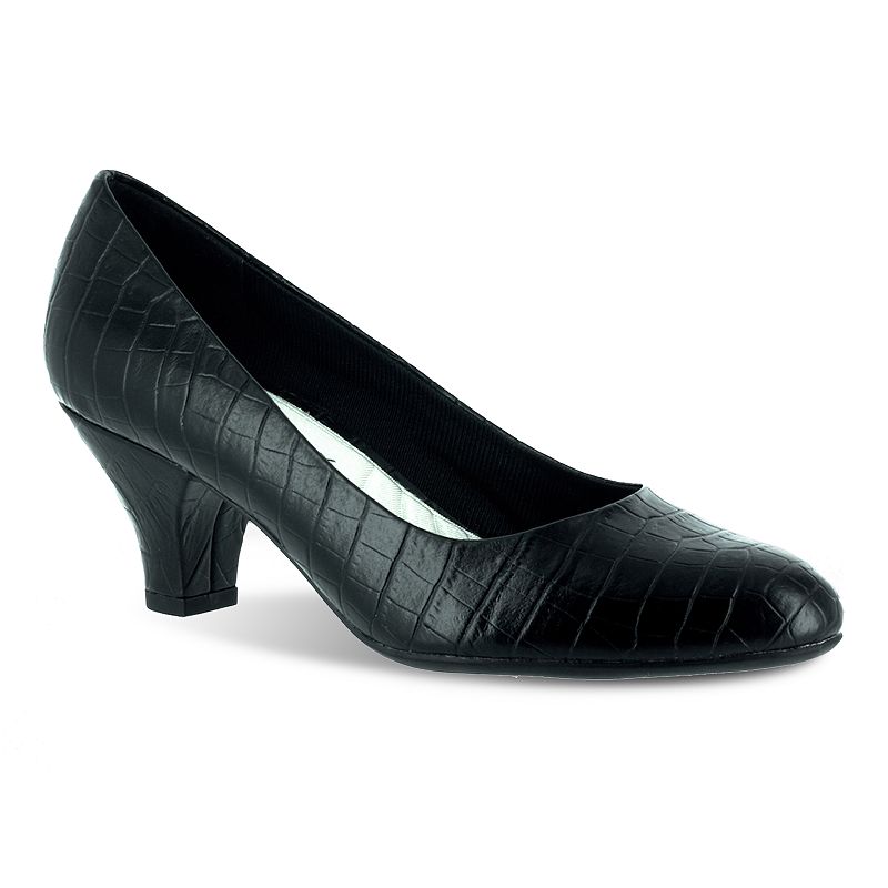 FABULOUSBLKCROCM Easy Street Fabulous Womens Dress Heels, Size: 10, sku FABULOUSBLKCROCM