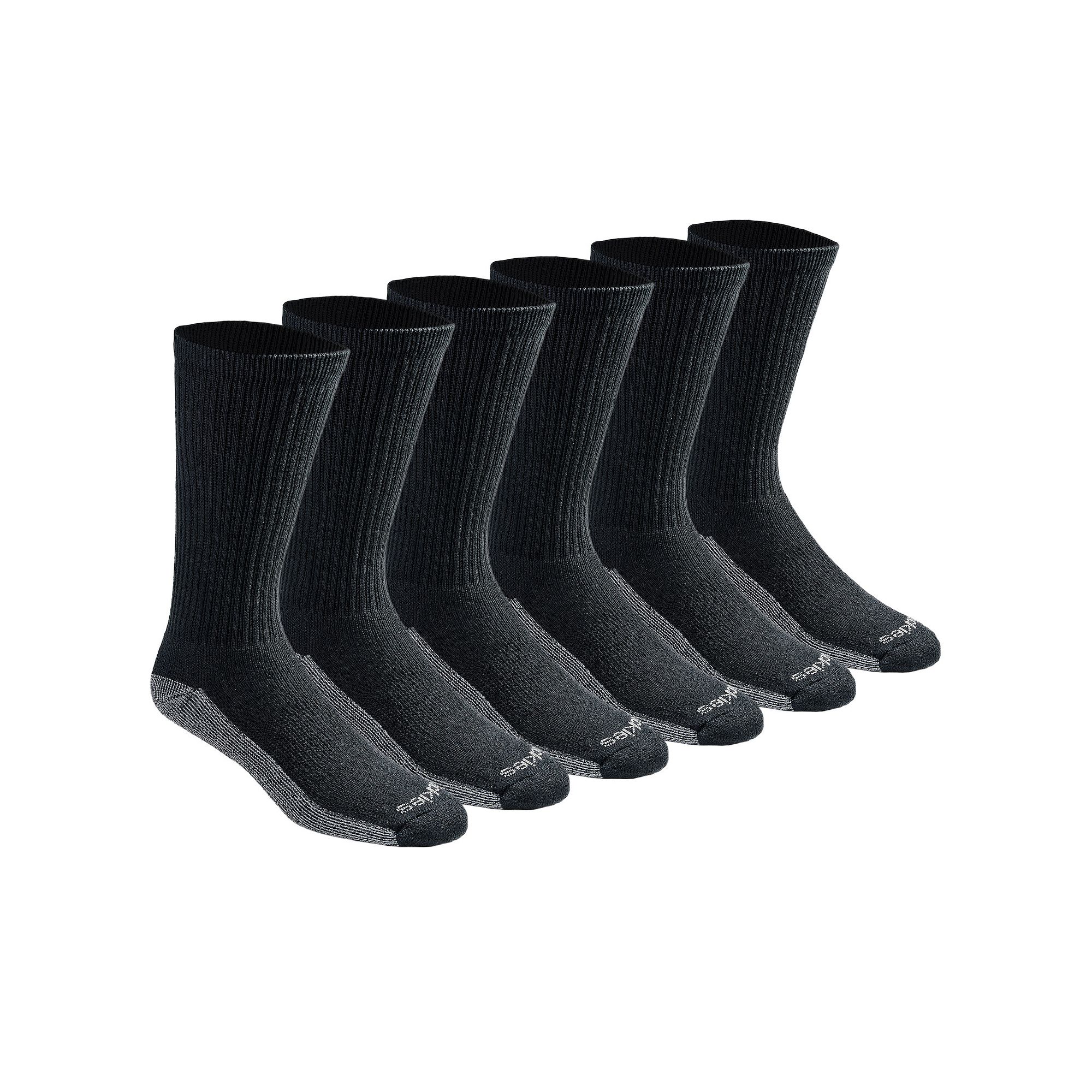 Mens Dickies 6-pack Dri-Tech Comfort Moisture-Control Crew Socks, Size: 6-