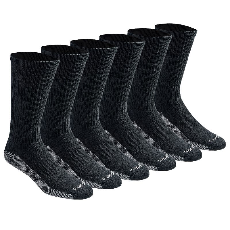Dickies Men's Dri-Tech Crew Socks - Black 6-12