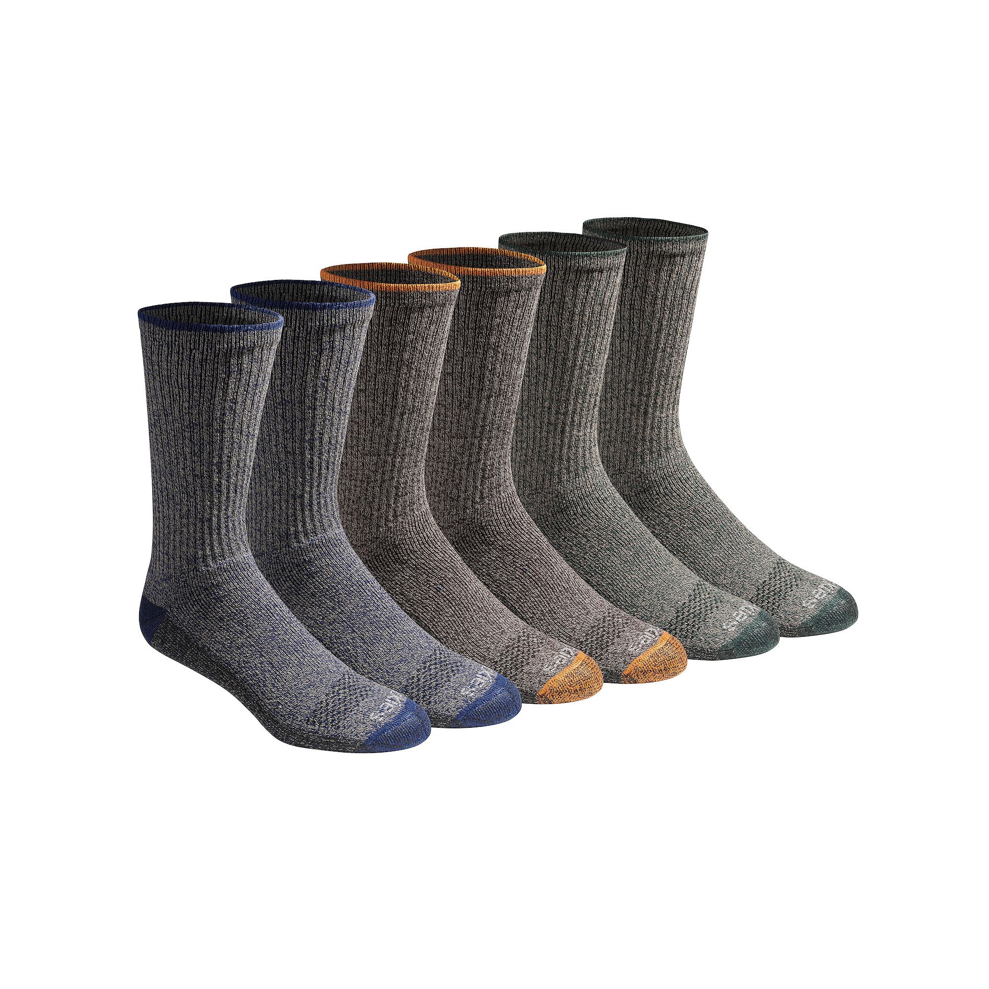 Mens Dickies 6-pack Dri-Tech Comfort Moisture-Control Crew Socks, Size: 6-