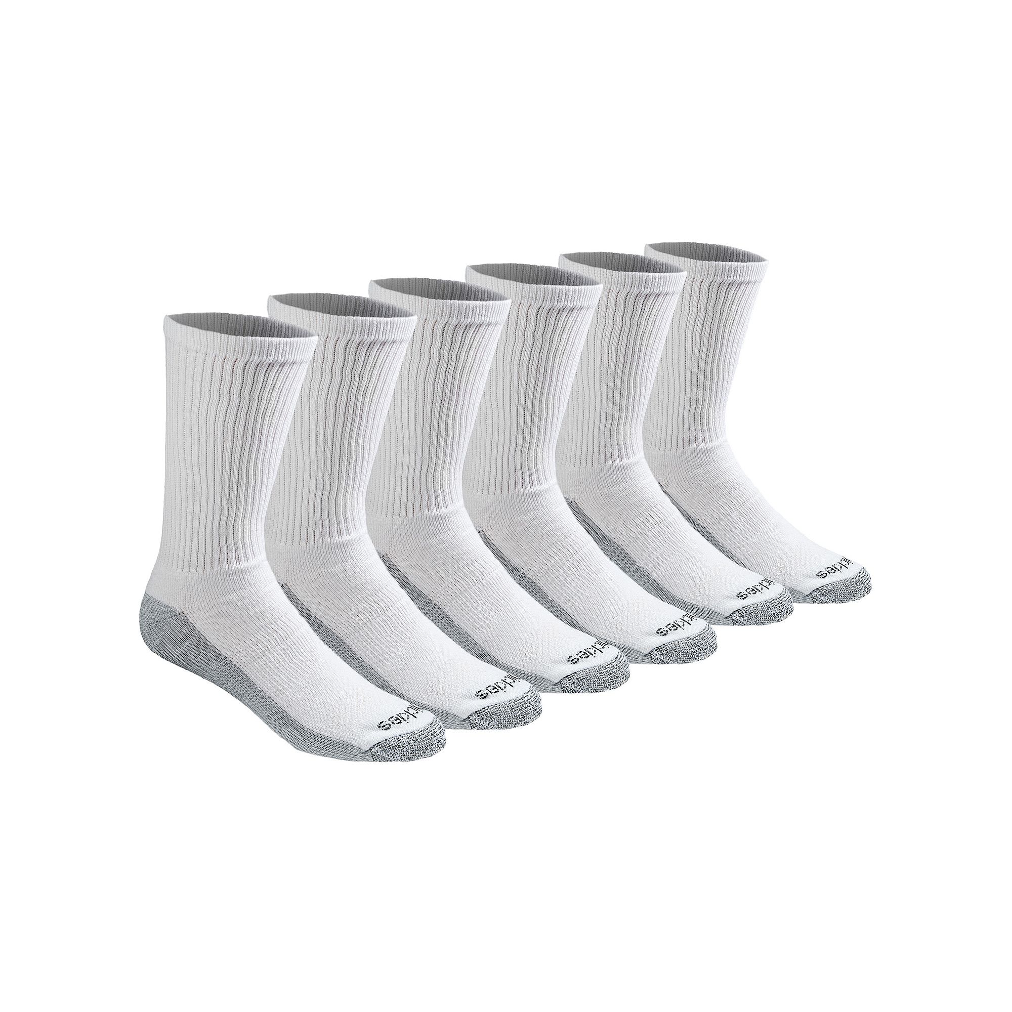 Mens Dickies 6-pack Dri-Tech Comfort Moisture-Control Crew Socks, Size: 6-