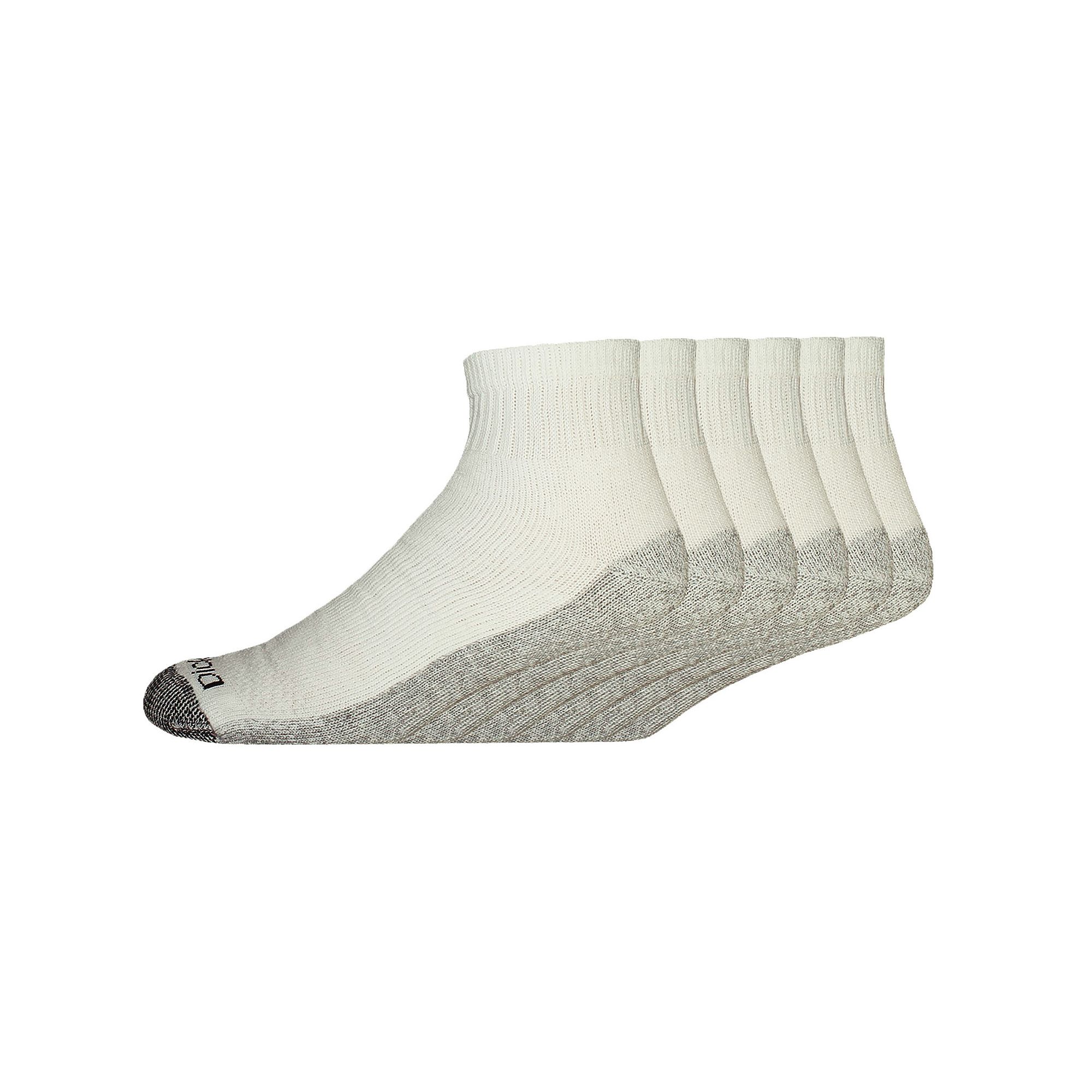 Mens Dickies 6-pack Dri-Tech Comfort Moisture-Control Quarter Crew Socks, 