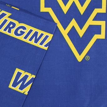 West Virginia Mountaineers Printed Sheet Set - King