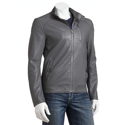 Marc Anthony Faux Leather Jacket Men