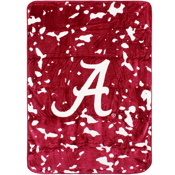 New Fleece Alabama Crimson Roll Tide Throw Gift Blanket BAMA NCAA Football Team 