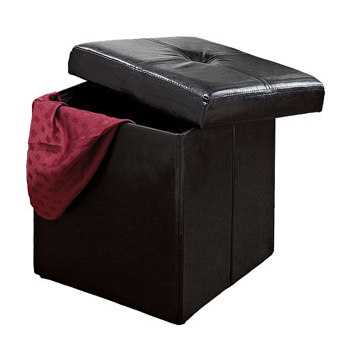 Kennedy Home Collection Folding Storage Ottoman