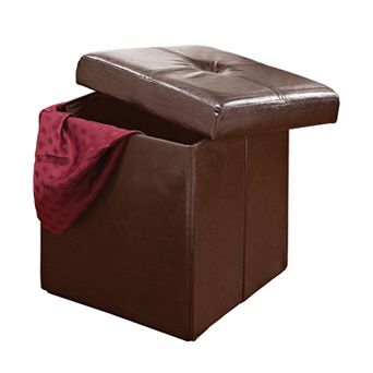 Kennedy Home Collection Folding Storage Ottoman