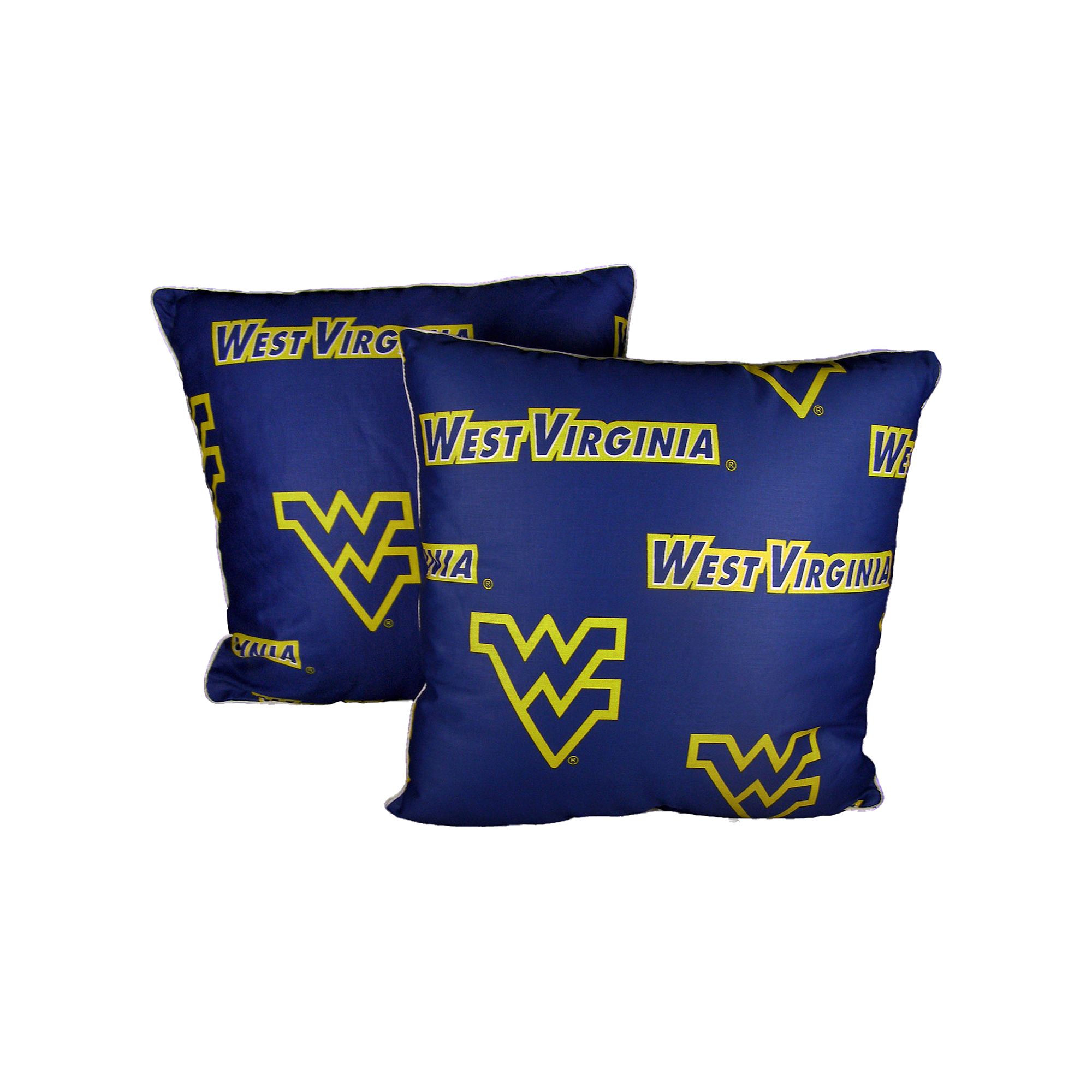 West Virginia Mountaineers Decorative Pillow Set, Team