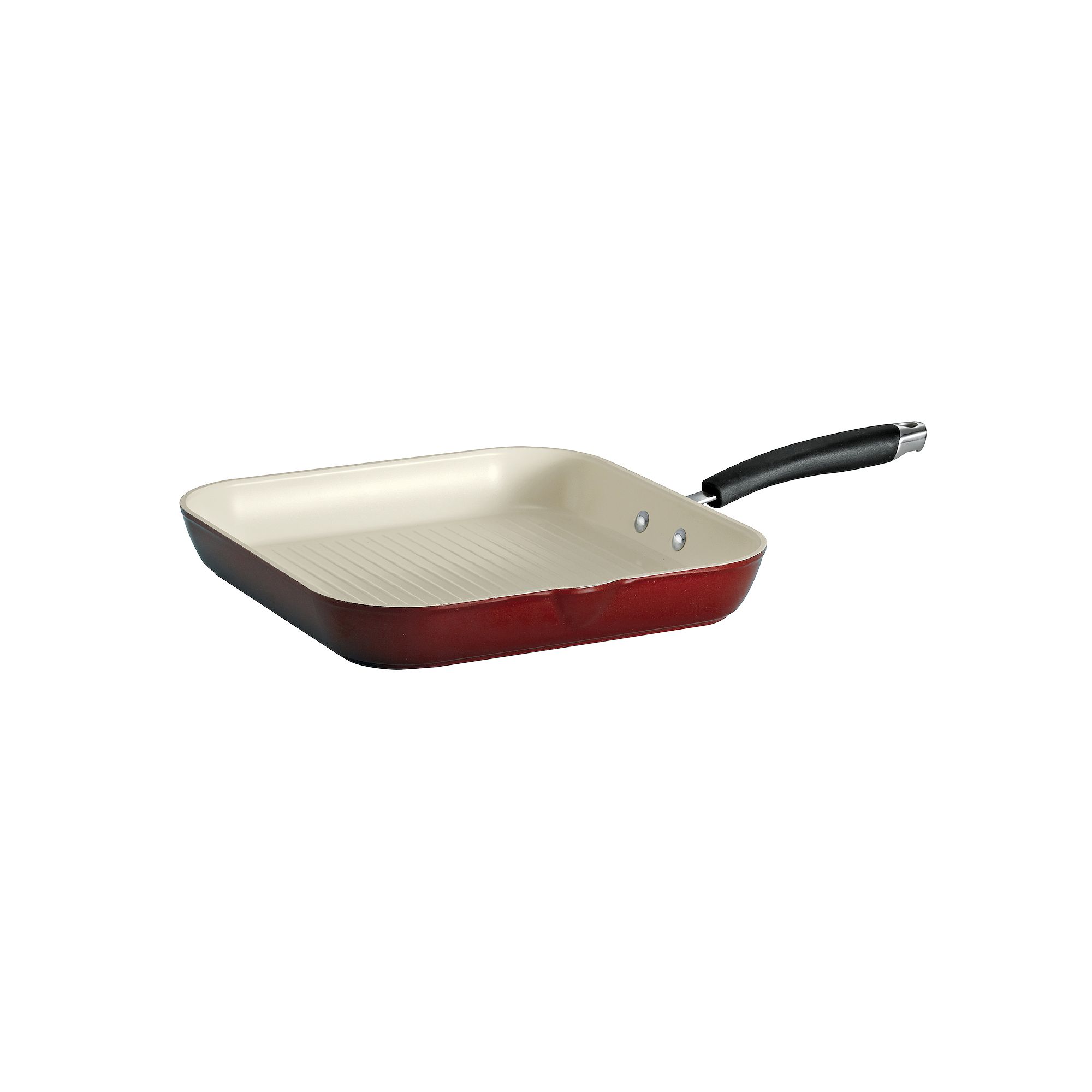 Tramontina Ceramica 11-in. Porcelain Enamel Square Grill Pan, Grey Copper