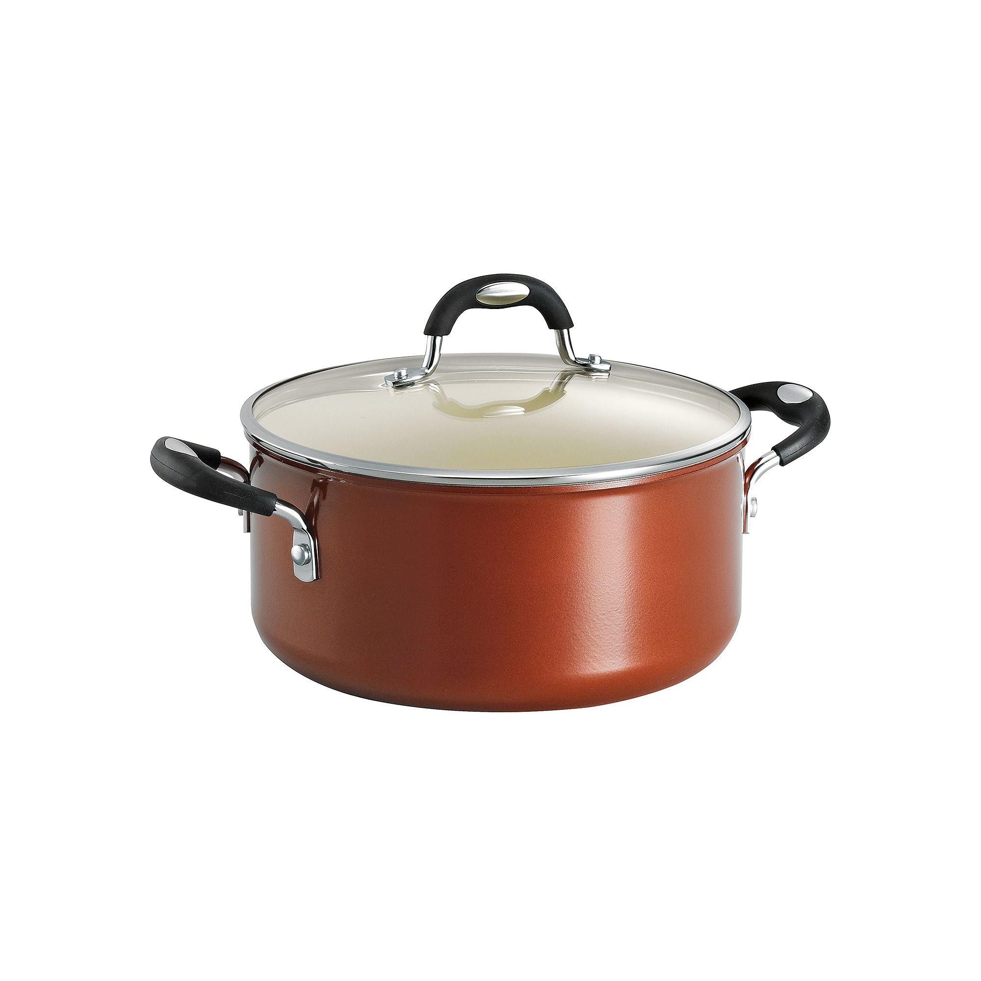 Tramontina Ceramica 5-qt. Porcelain Enamel Dutch Oven, Grey Copper