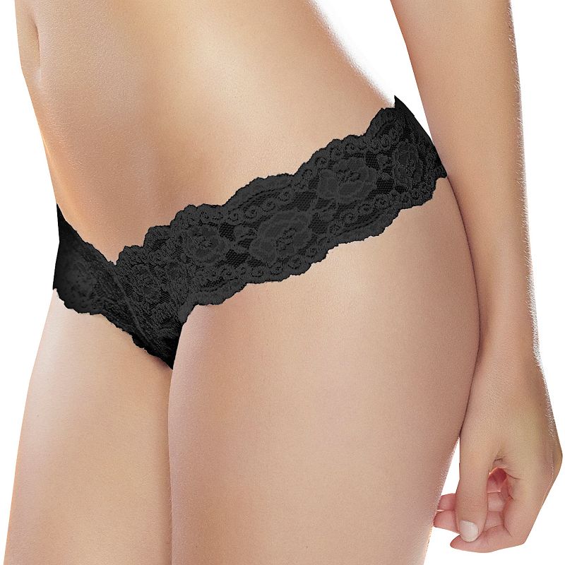 UPC 885478000789 product image for Jezebel Posh Lace Thong 50940 - Women's, Size: MEDIUM (Black) | upcitemdb.com