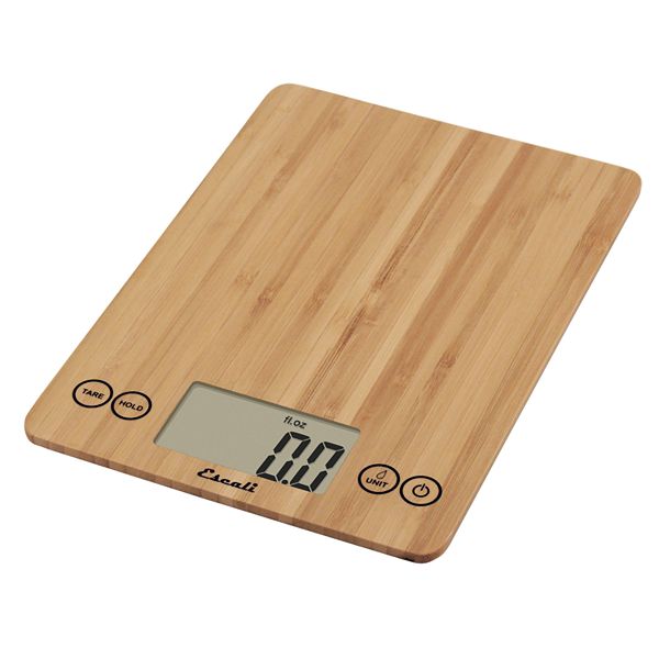 Escali Bamboo Slim Digital Kitchen Scale