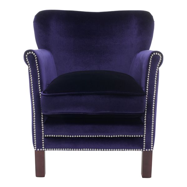 Bright blue online armchair