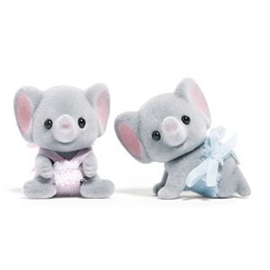 Calico Critters Ellwoods Elephant Twins Set