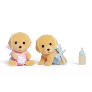 Calico Critters Yellow Labrador Twins Set