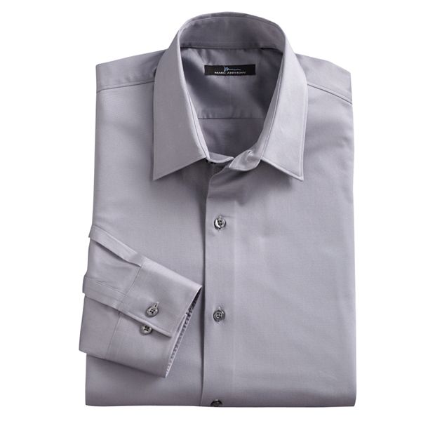 Stretch solid shirt Slim fit